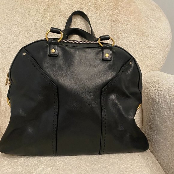 YSL YVES SAINT LAURENT MUSE --BLACK/GOLD HARDWARE - Picture 2 of 12